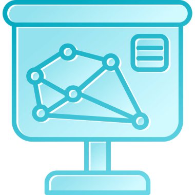 şebeke. Web simgesi basit illüstrasyon