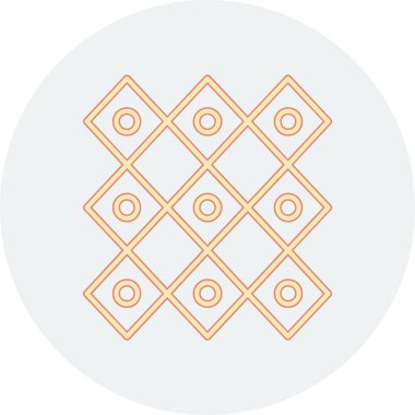 Ramazan kareem simgesi renkli çizginin vektör çizimi. Güzel İslam, Hindistan 'ın İslam ayı için de kullanılabilir..