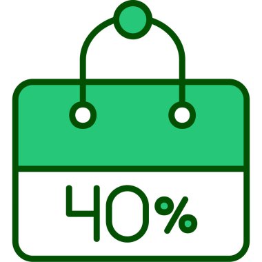 indirimli satış simge vektör çizim