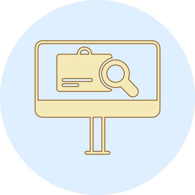 Ara. Web simgesi basit illüstrasyon