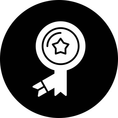 Ödül madalyası. Web simgesi basit tasarım