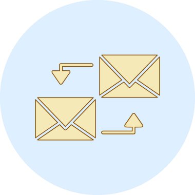 e- posta simgesi, vektör illüstrasyonu