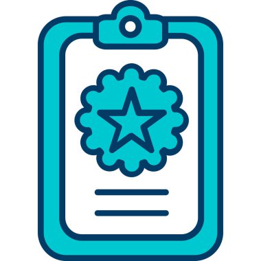 Rozet simge vektör çizim