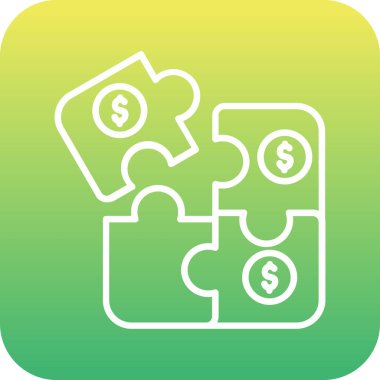 Dolar işareti vektör çizgisi deseni