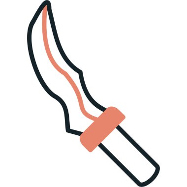 bıçak simgesi vektör illüstrasyonu