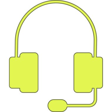 Kulaklık ikonu. vektör illüstrasyonu