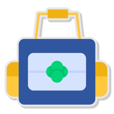 çanta alışveriş ekommerce simgesi düz stil