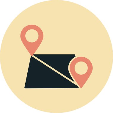 Harita iğnesi. Web simgesi