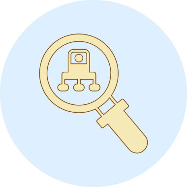 Arama simgesinin vektör illüstrasyonu