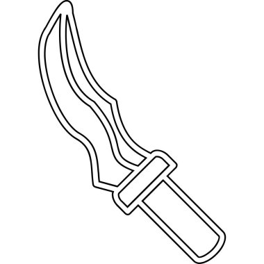 Bıçak simgesi, basit tarzı