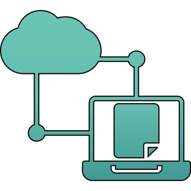 WiFi bağlantı vektör çizim tasarım ile bulut