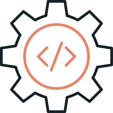 dişli simgesi vektör illüstrasyonu