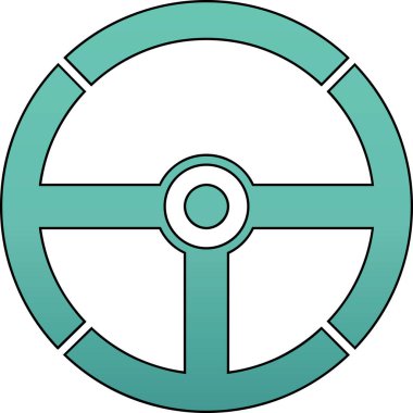 Mavi ve beyaz bir ikonun vektör illüstrasyonu