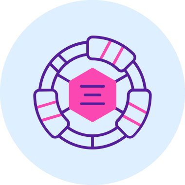 Hayran. Web simgesi basit illüstrasyon