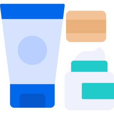 kozmetik tüp simgesi, vektör illüstrasyonu