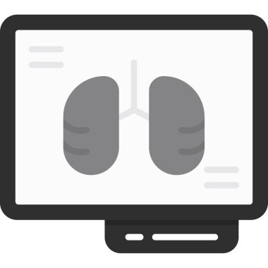 Bilgisayar simgesi. Basit tasarım. izole