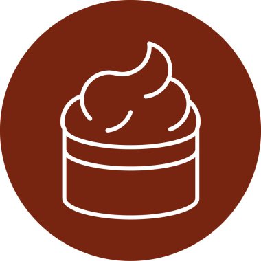 Çikolatalı kek kutsal kişilerin resmi, vektör çizim