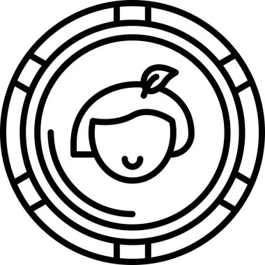 meyve ikonu vektör illüstrasyonu