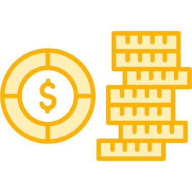 Para ve finans ikonu. vektör illüstrasyonu