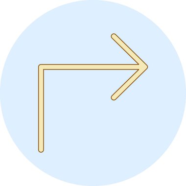 ok simgesi vektör illüstrasyonu