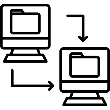 Veri analizi vektör satırı simgesi
