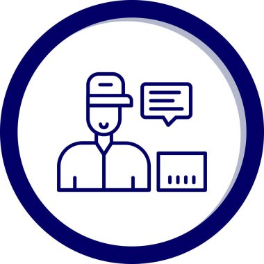 man simgesi vektör illüstrasyonu