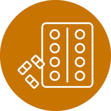 Bir takvim simgesinin vektör illüstrasyonu