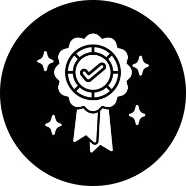 Madalya. Web simgesi basit illüstrasyon