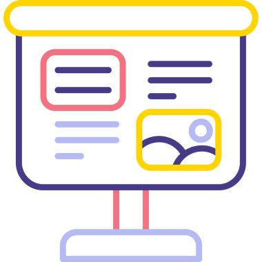 Web tasarım ikonu vektör illüstrasyonu