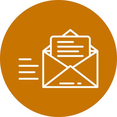 E-posta. Web simgesi basit illüstrasyon