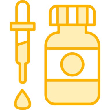 ilaç şişesi simgesi, vektör illüstrasyonu