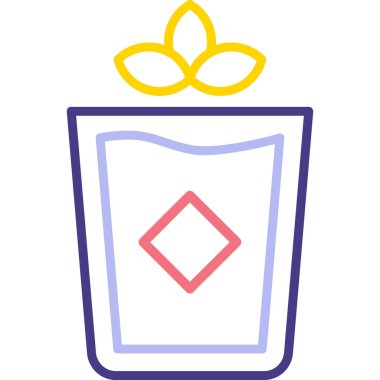 Bir bardak şarabın vektör çizimi