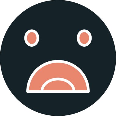 üzgün emoticon emoji simgesi - özet biçimi