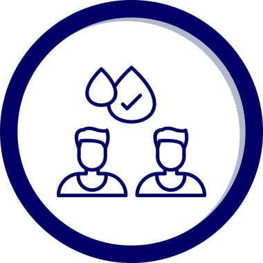 Bir grup insan simgesinin vektör çizimi