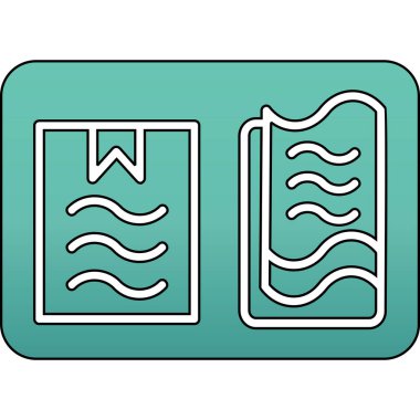 Modern simgenin vektör illüstrasyonu