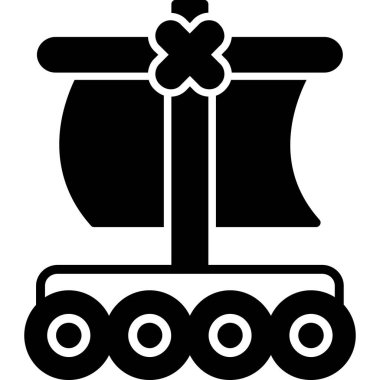 Gemi simgesi vektör illüstrasyonu