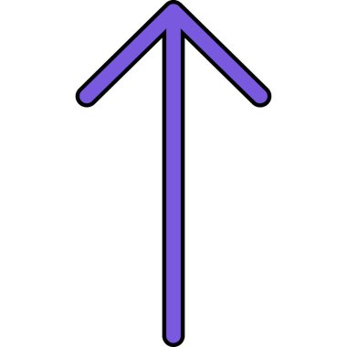 ok simgesi vektör illüstrasyonu