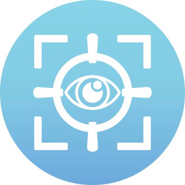 Göz simgesi vektör illüstrasyonu