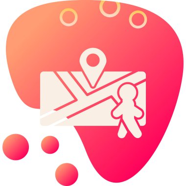 konum. Web simgesi basit illüstrasyon