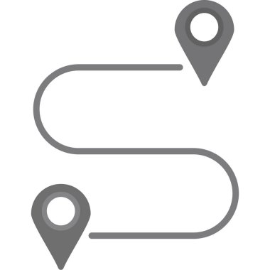 Harita işaretleyici düz vektör simgesi