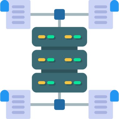 Düz biçimli sunucu sunucu simgesi