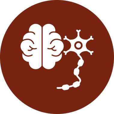 beyin ikonu vektör illüstrasyonu