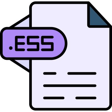 Belge. Web simgesi basit illüstrasyon