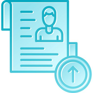 Kimlik simgesi. vektör illüstrasyonu