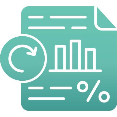 Analiz vektörü simgesi modern basit illüstrasyon