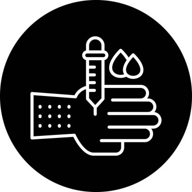 Modern b 'nin vektör illüstrasyonunda termometrenin eksik simgesi