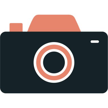 kamera simgesi vektör illüstrasyonu