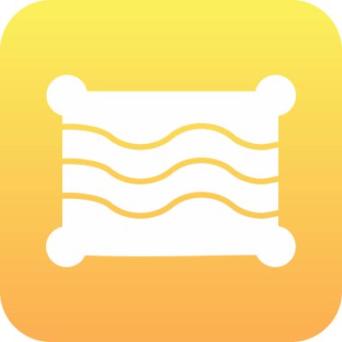 ekmek besin simgesi, beyaz arkaplanda izole edilmiş basit vektör illüstrasyonu