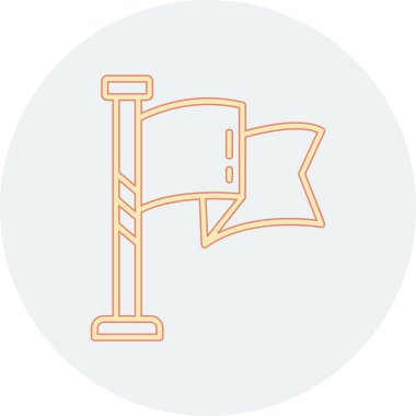 bayrak ikonu vektör illüstrasyonu