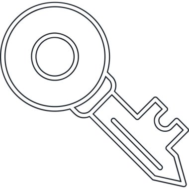 Beyaz arkaplan vektör illüstrasyonunda izole edilmiş ana simge